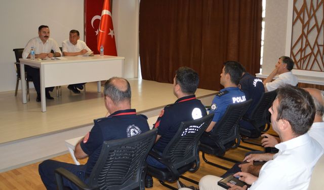 Havza'da yangınla mücadele toplantısı