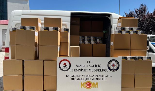 Samsun'da 1 milyon 610 bin makaron ele geçirildi: 1 gözaltı