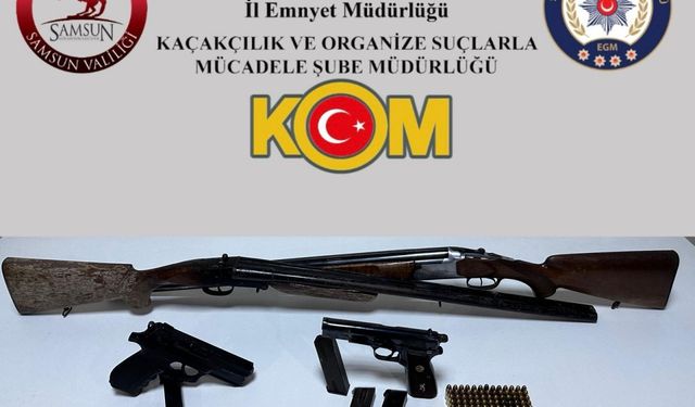 Samsun'da silah kaçakçılığı operasyonu: 1 zanlı yakalandı