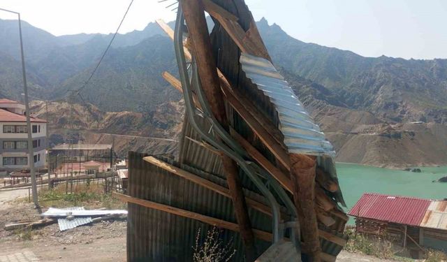Artvin’de fırtına ve sağanak yağış tahribata neden oldu