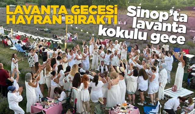 Sinop'ta lavanta bahçesinde kadınlara özel renkli gece