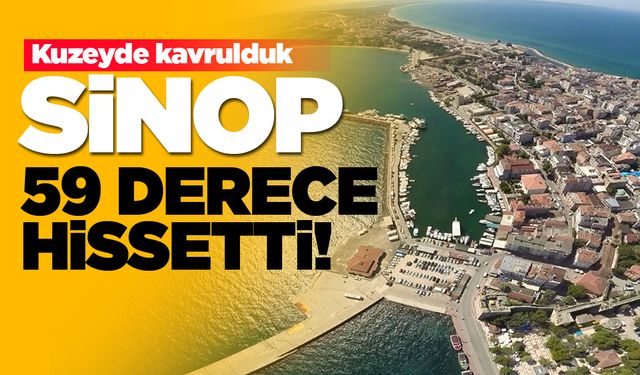 Sinop'ta kavurucu sıcaklık: Hissedilen 59 dereceye ulaştı!