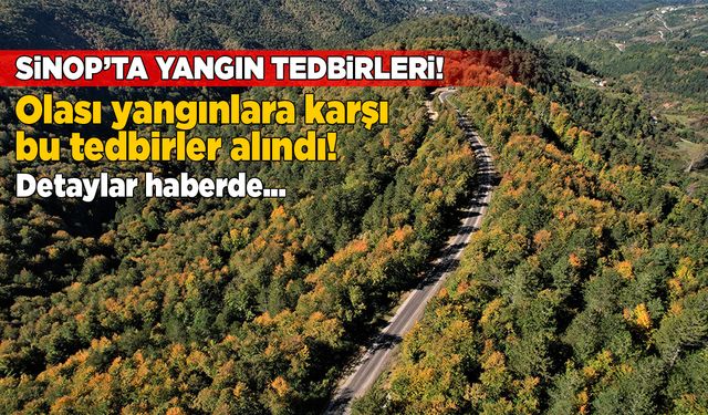 Sinop’ta orman yangını tedbirleri açıklandı