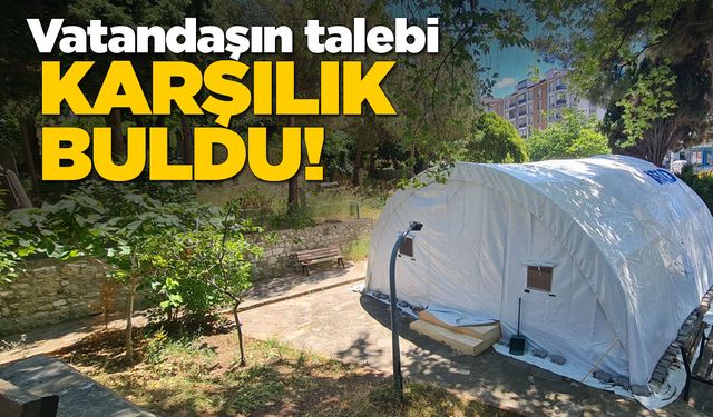 Sinop Seyit Bilal'e çadır Mescit kuruldu