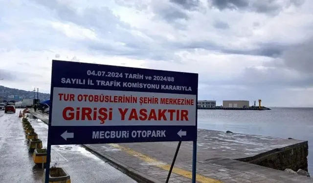 Sinop’ta tur otobüslerine yönelik trafik düzenlemesi