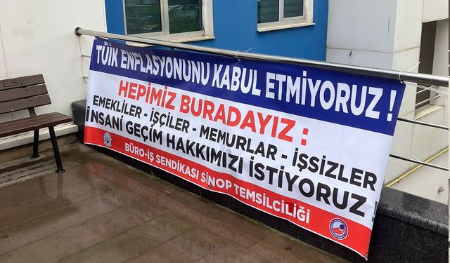 Sinop Büro-İş’ten TÜİK’e enflasyon tepkisi