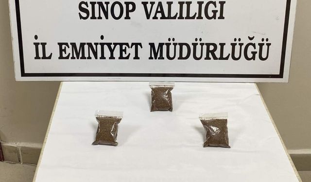 Sinop'ta yasaklı madde operasyonu: 1 gözaltı