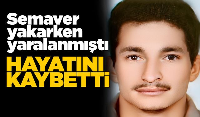 Sinop'ta yanarak yaralanan vatandaştan acı haber