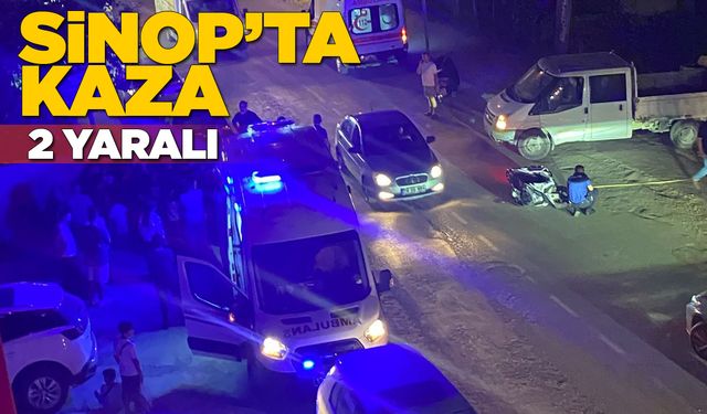 Otomobil ile motosiklet çarpıştı: Yaralılar var