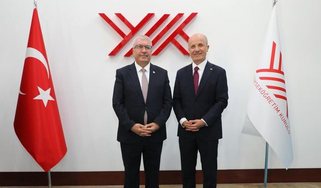 Rektör Taşdemir, YÖK Başkanı’nı ziyaret etti