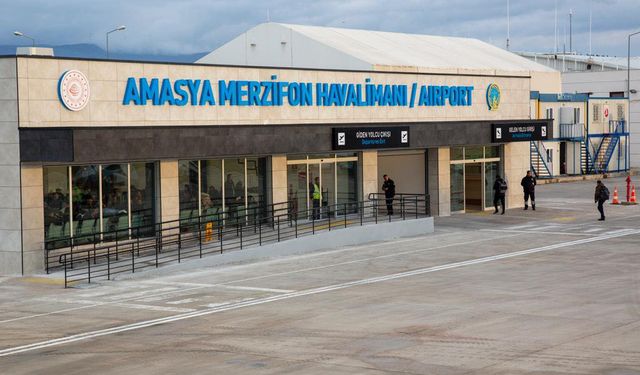 Merzifon Havalimanı temmuz ayında 12 bin 350 yolcu ağırladı