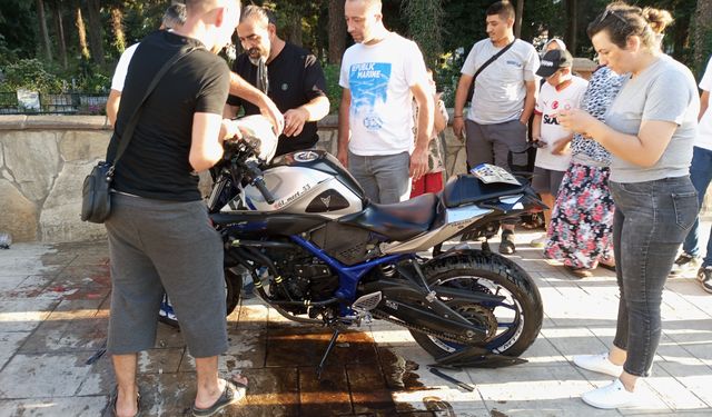 Otomobil ile motosiklet çarpıştı, 1 kişi yaralandı