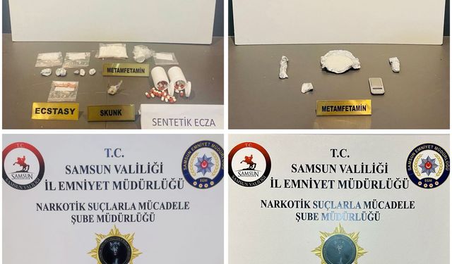 Samsun'da narkotik operasyonu: 6 gözaltı