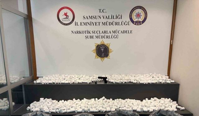 Samsun polisi dijital takiple çok sayıda yasaklı madde ele geçirdi