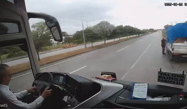 Samsun’da 2 kişinin öldüğü otobüs kazasının görüntüleri yayımlandı