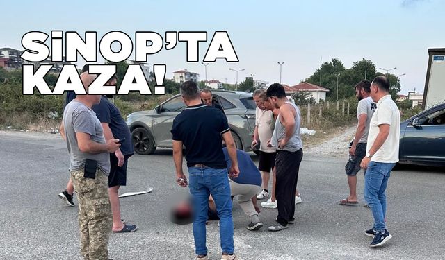 Kanlar içinde kalan sürücü hastaneye kaldırıldı