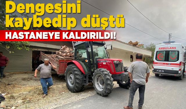 Sinop'ta garajın çatısından düşen kişi yaralandı