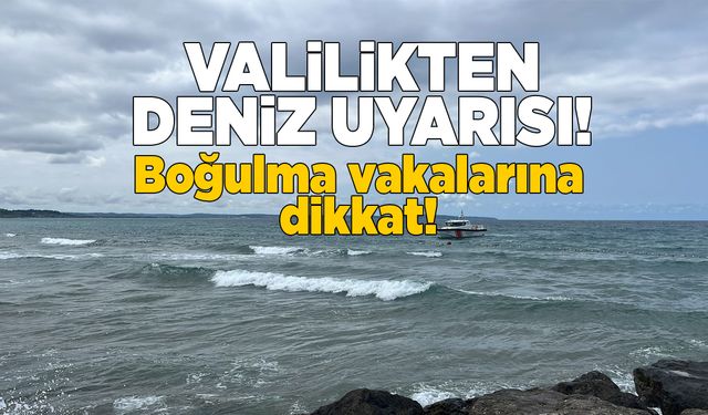 Sinop'un kuzey sahillerinde deniz uyarısı