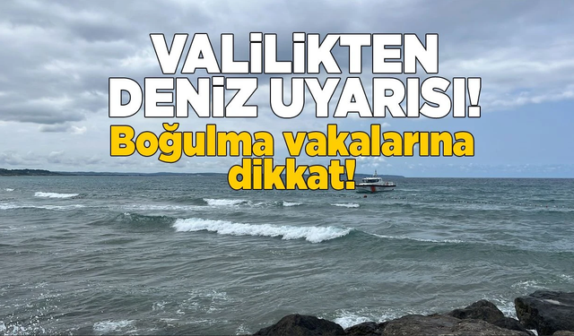 Sinop'un kuzey sahillerinde dalga ve akıntı uyarısı