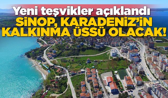 Sinop için yeni teşvikler açıklandı
