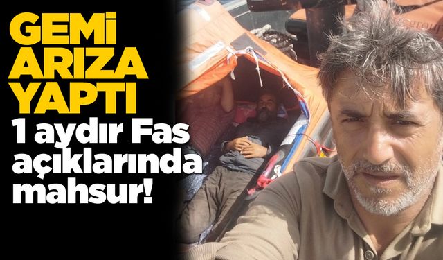 Sinoplu kaptan uluslararası sularda mahsur kaldı