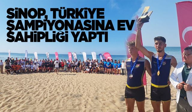 Sinop’taki Deniz Küreği Türkiye Şampiyonası tamamlandı