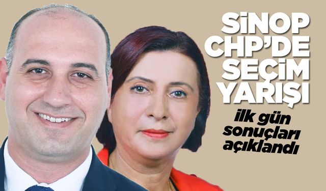 CHP Sinop Merkez İlçe Başkanlığı Seçiminde ilk gün sonuçları açıklandı