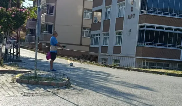 Piknik tüpü alev aldı, mahalleli panik yaşadı