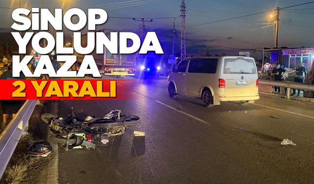 Motosikletle elektrikli bisiklet çarpıştı: 2 yaralı