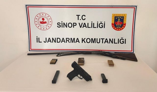 Sinop’ta kaçak silah ve narkotik operasyonu