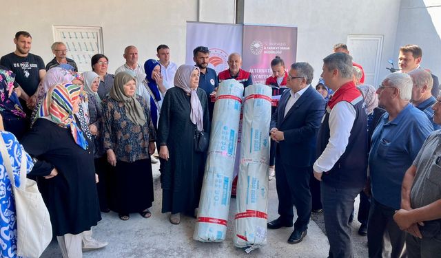 Sinop’ta kadın üreticilere sera naylonu dağıtıldı
