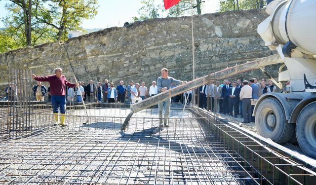 Bakırlı Köyü Camii’nin temeli dualarla atıldı