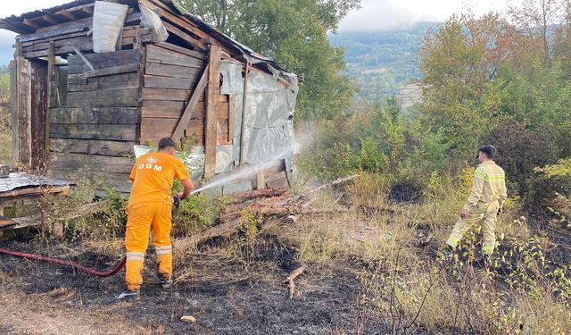 Örtü yangınına hızlı müdahale