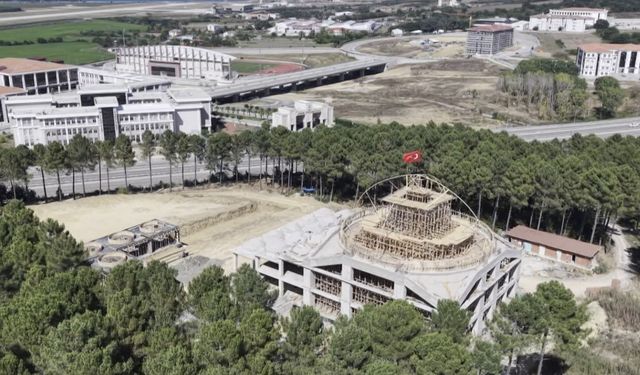 Kampüs Camii inşaatı yüzde 80 tamamlandı