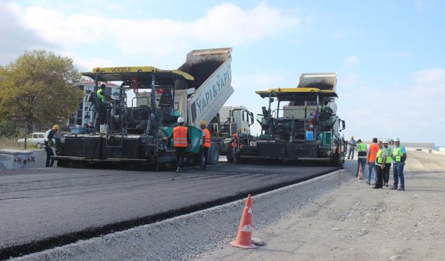 Sahil yolu çalışmalarında sona gelindi