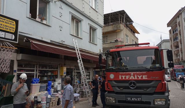 Evde çıkan yangın söndürüldü