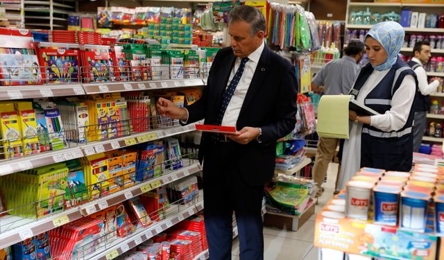 Kırtasiye ve okul ürünlerine yönelik denetim yapıldı