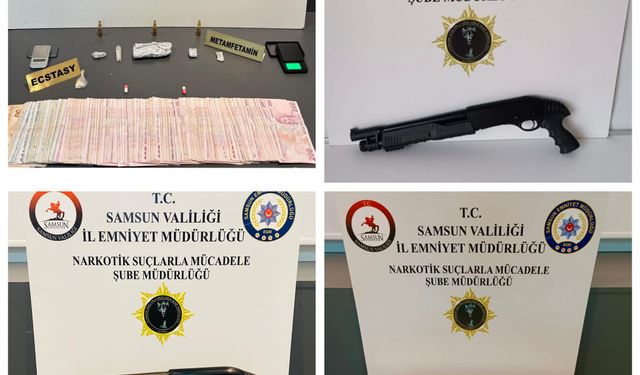 Samsun'da narkotik operasyonunda 5 zanlı yakalandı