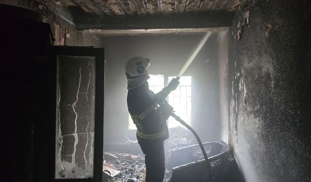 Tokat'ta yangın: Ev kullanılamaz hale geldi