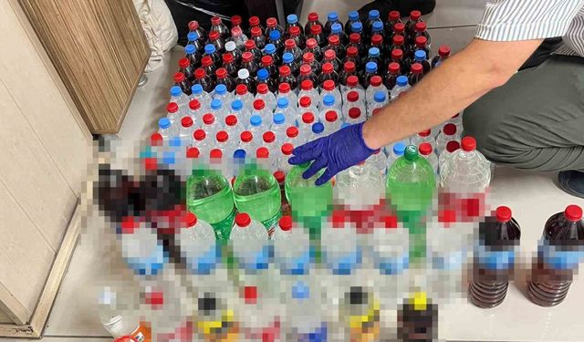 Sahte içki operasyonunda 2 kişi gözaltına alındı