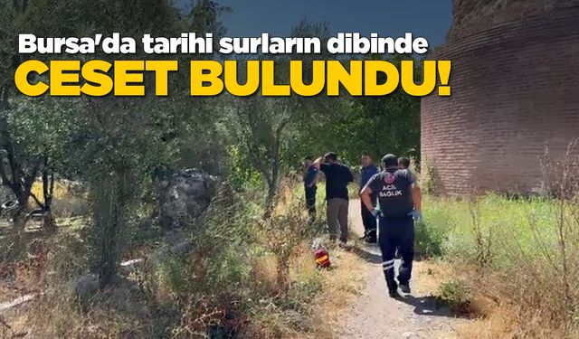 Tarihi surların dibinde erkek cesedi bulundu