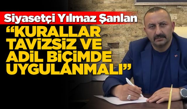 Sinoplu siyasetçi Şanlan’dan eğitimde disiplin çağrısı