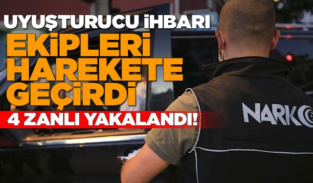 Sinop'ta narkotik operasyonu: 4 zanlı yakalandı