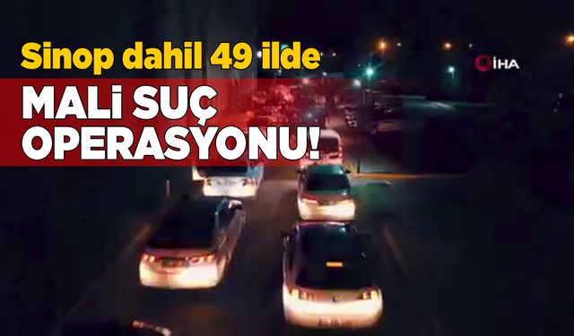 Sinop dahil 49 ilde mali suç örgütlerine yönelik operasyon