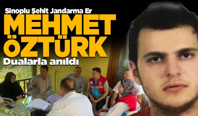 Sinoplu şehit, şehadet yıldönümünde anıldı