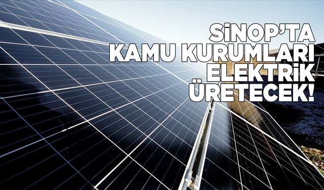 Sinop’ta bazı kamu kurumları kendi elektriğini üretecek