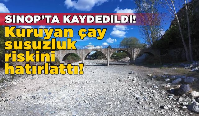 Kuruyan çay kuraklık tehdidini hissettirdi