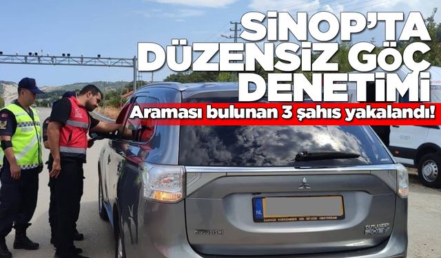 Düzensiz göç denetiminde aranan 3 şahıs yakalandı