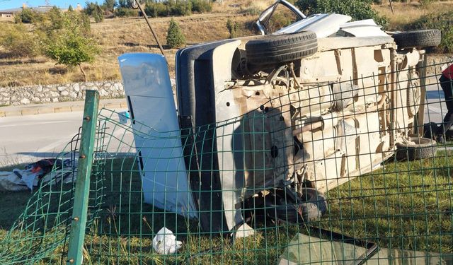 Sinop'ta otomobil devrildi: 1 yaralı