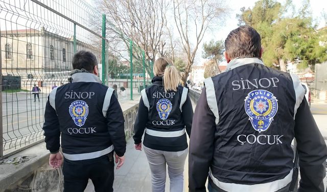 Sinop'ta okul çevrelerinde güvenlik tedbirleri alındı